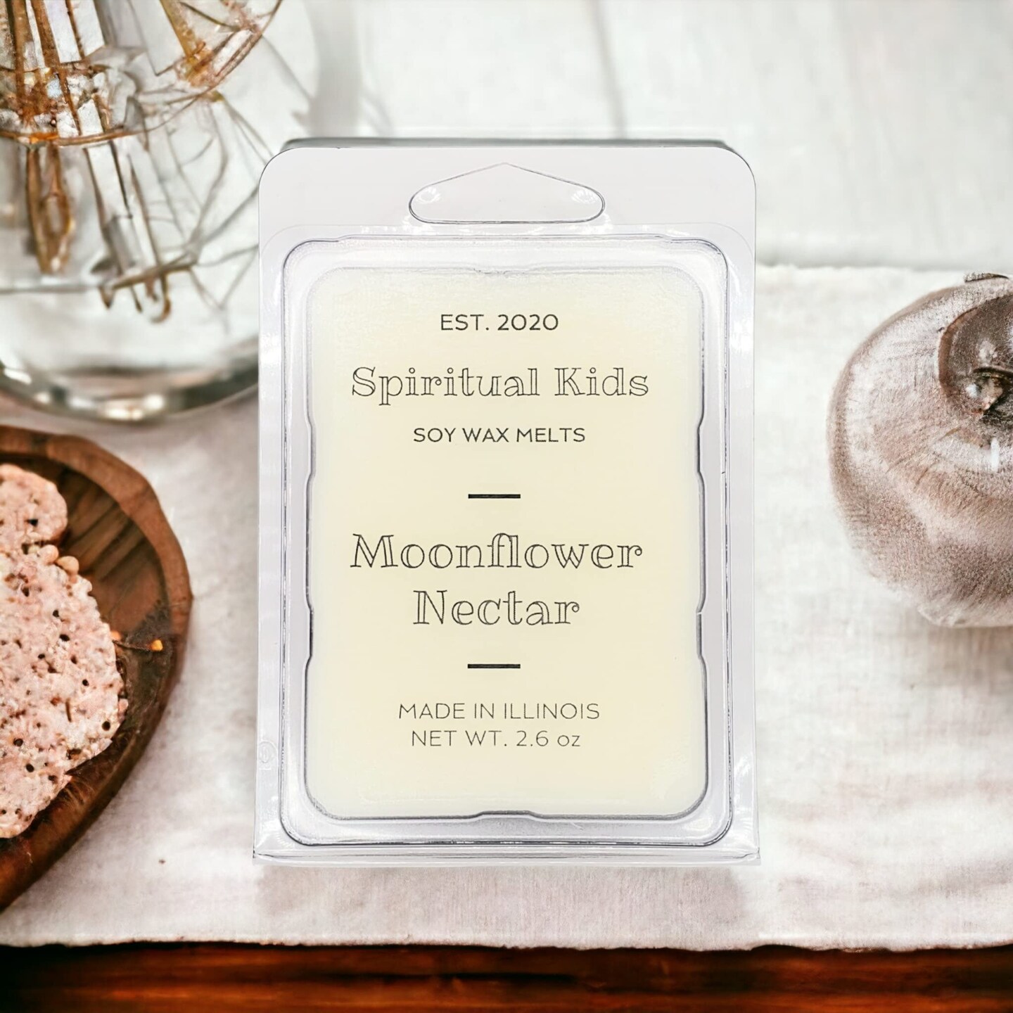 Moonflower Nectar Soy Wax Melts 2.6oz 6 cubes Hand Poured with Fragrant/Essential Oils! | Floral & Fruity Wax Melts |
