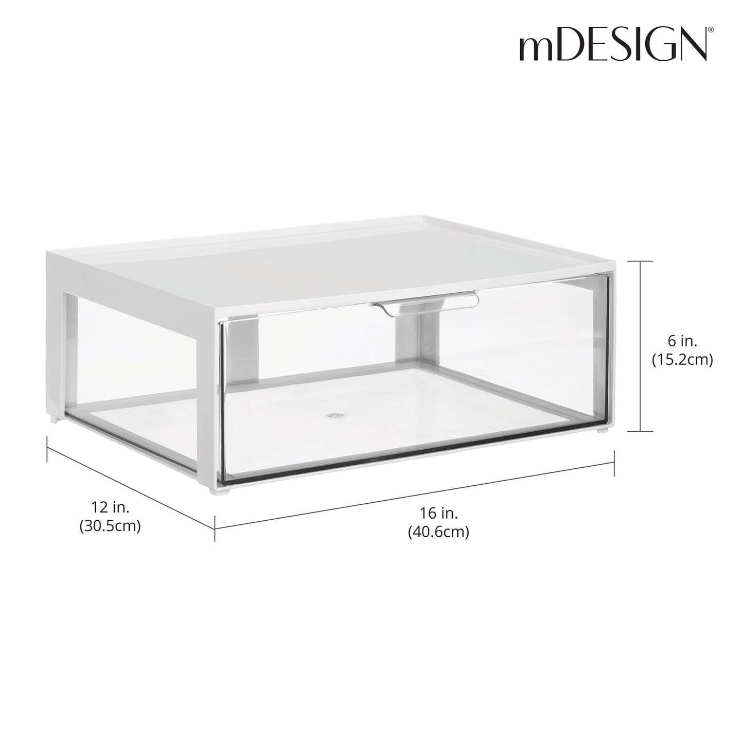 iDesign Stackable Drawer Plastic Organizer