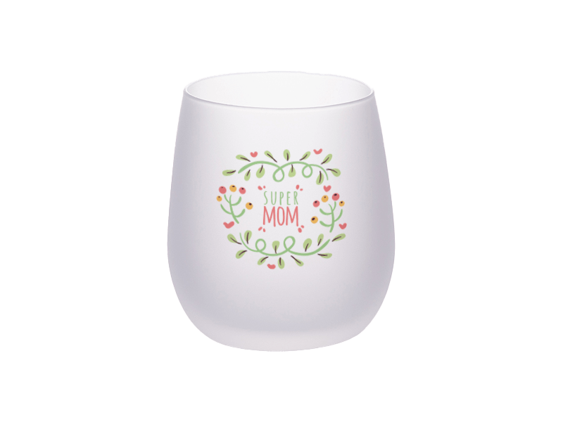 17oz Stemless Wine Glass (Frosted)