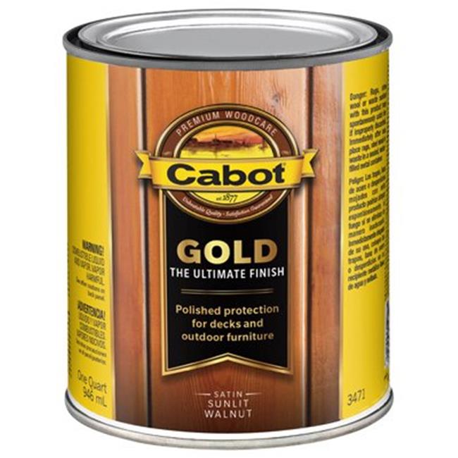 Cabot-Valspar 210490 Gold Ultimate Wood Finish, Sunlit Walnut