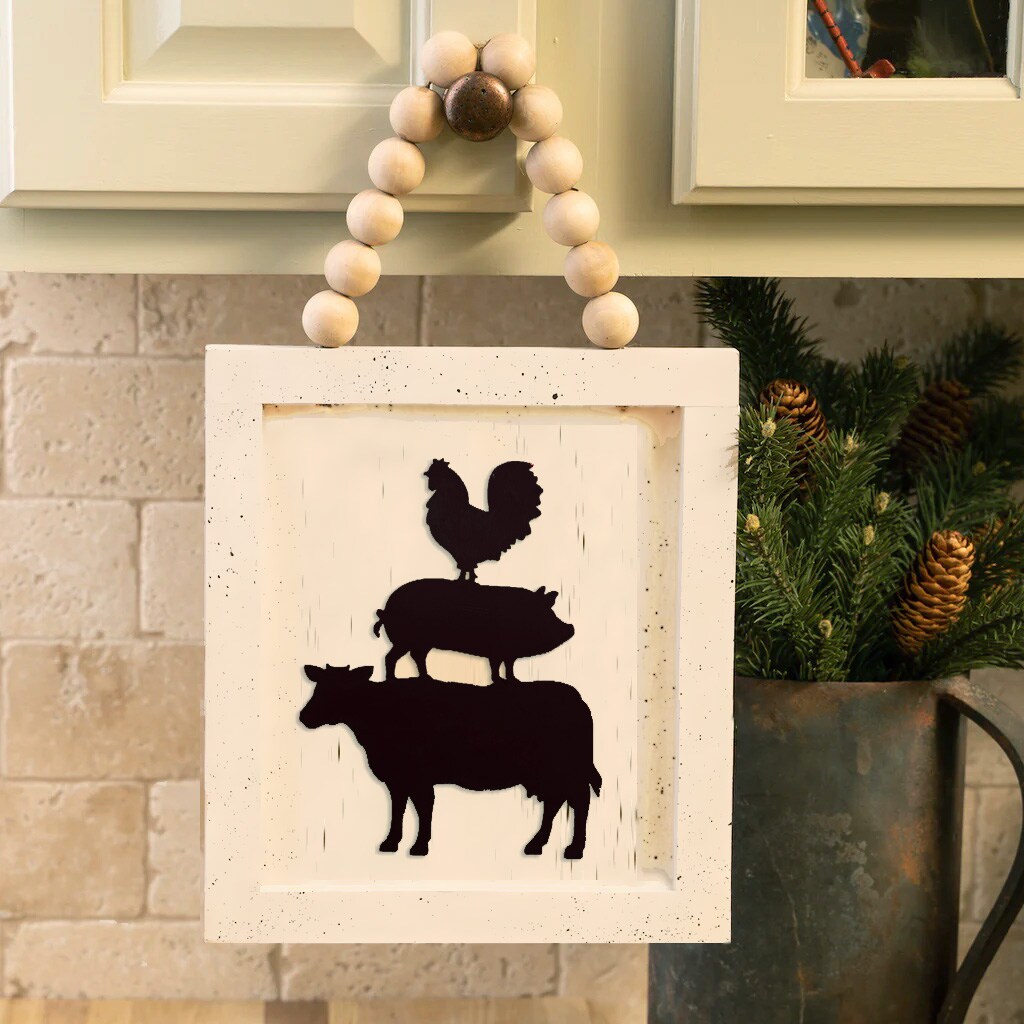 10 in. Unfinished Laser Stacked Animals