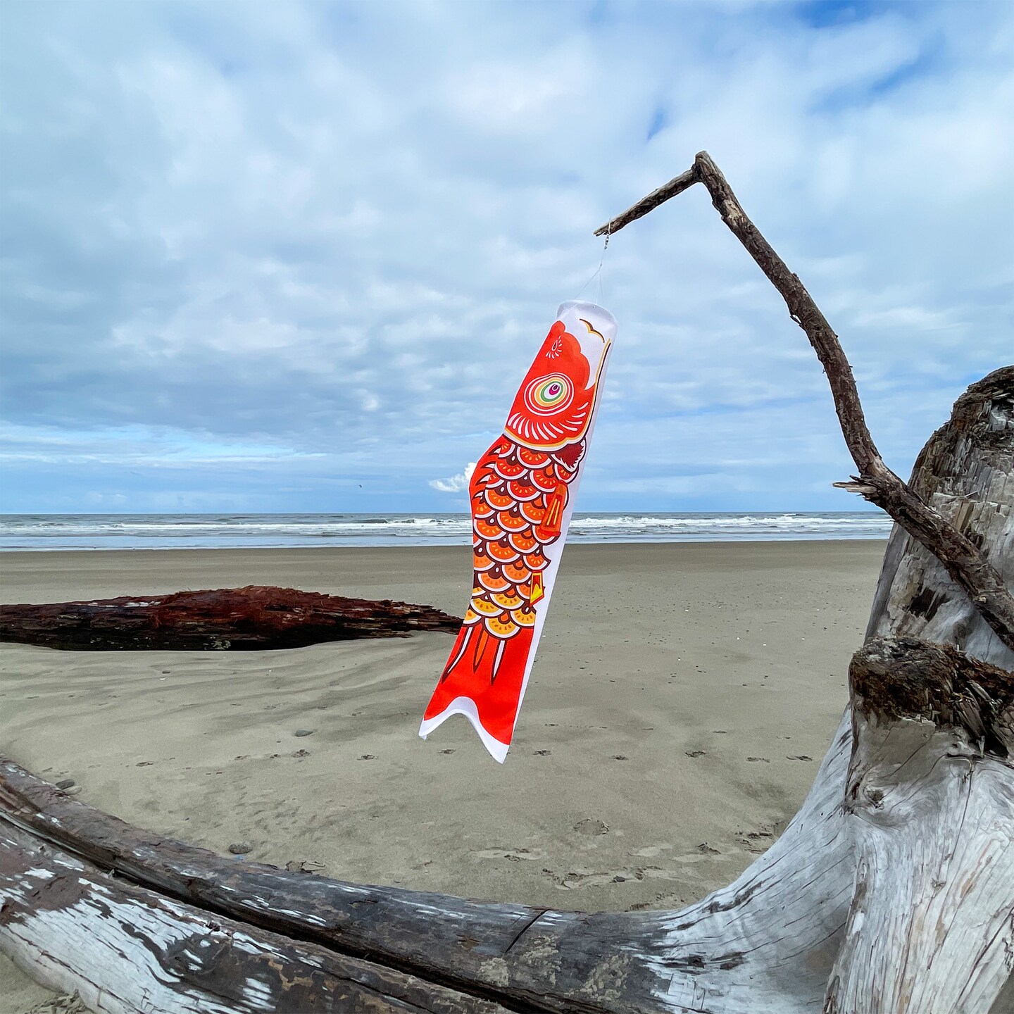 In the Breeze Koi Fish Windsock, 36-Inch, Orange/Yellow