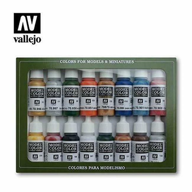 Vallejo VLJ70101 Folkstone Basics Acrylic Paint Set - Set of 16 | Michaels