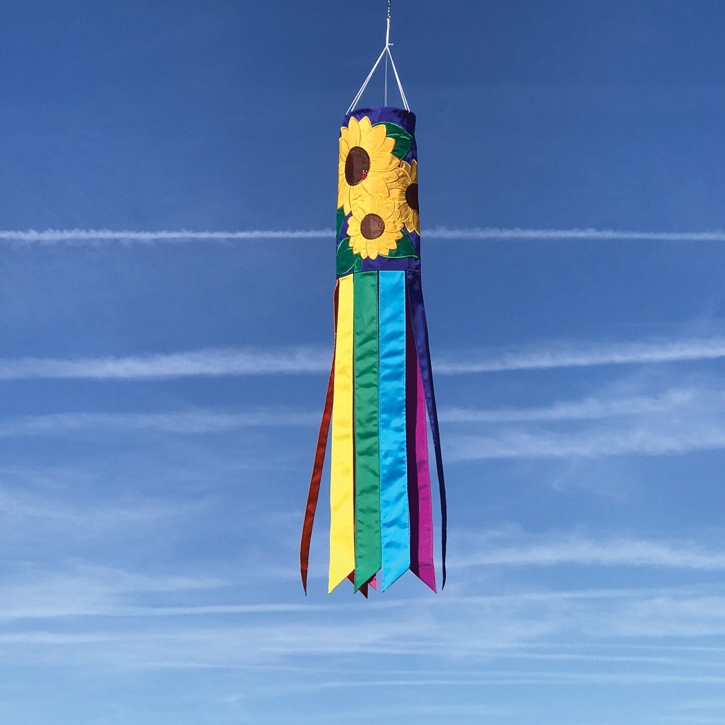 In the Breeze 5142 - Sunflowers 40 Inch Windsock - Outdoor Sunflower Decoration