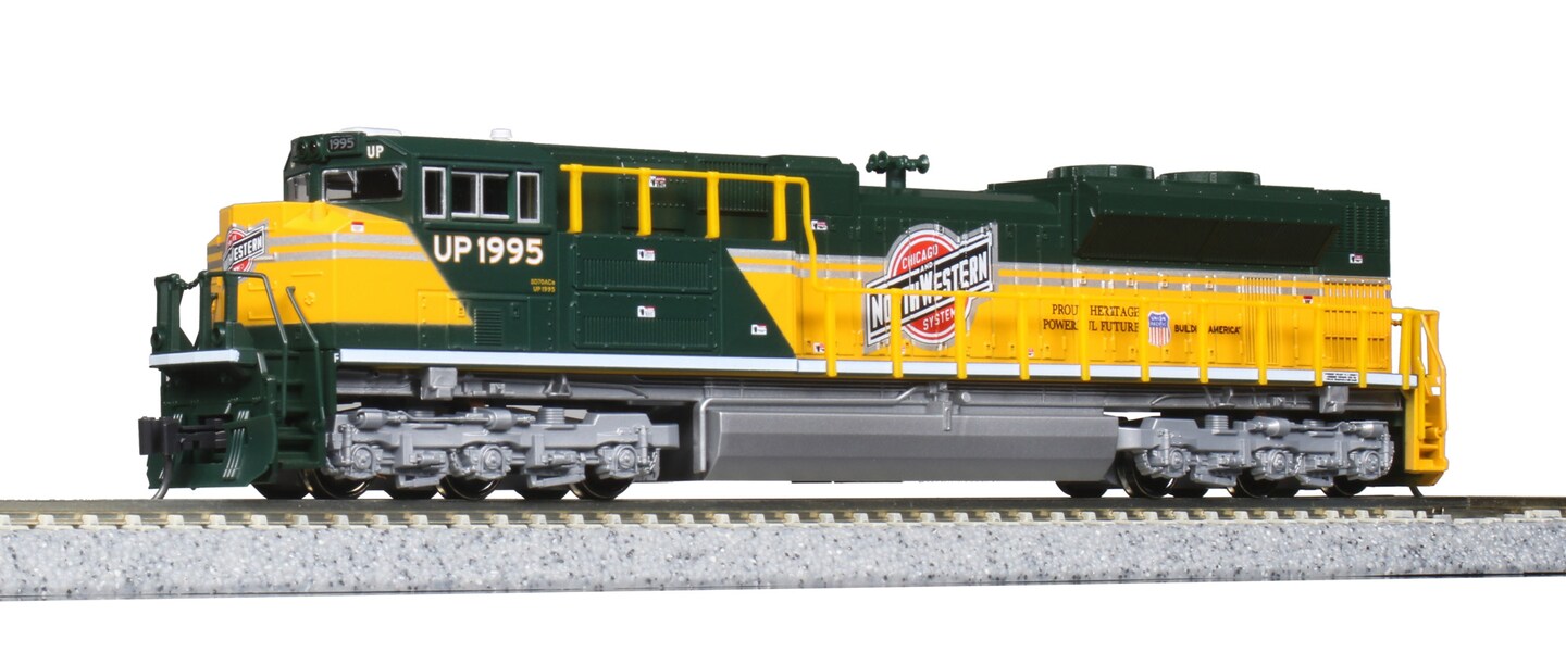 Kato  N-Scale EMD SD70ACE Union Pacific C&#x26;NW Heritage Diesel Engine
