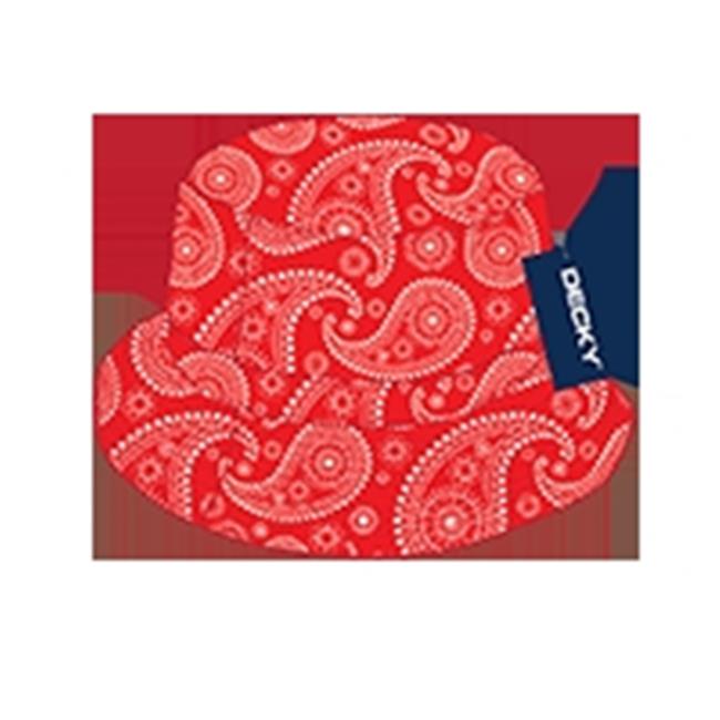 Decky Paisley Bucket Hat Red Large Extra Large Michaels