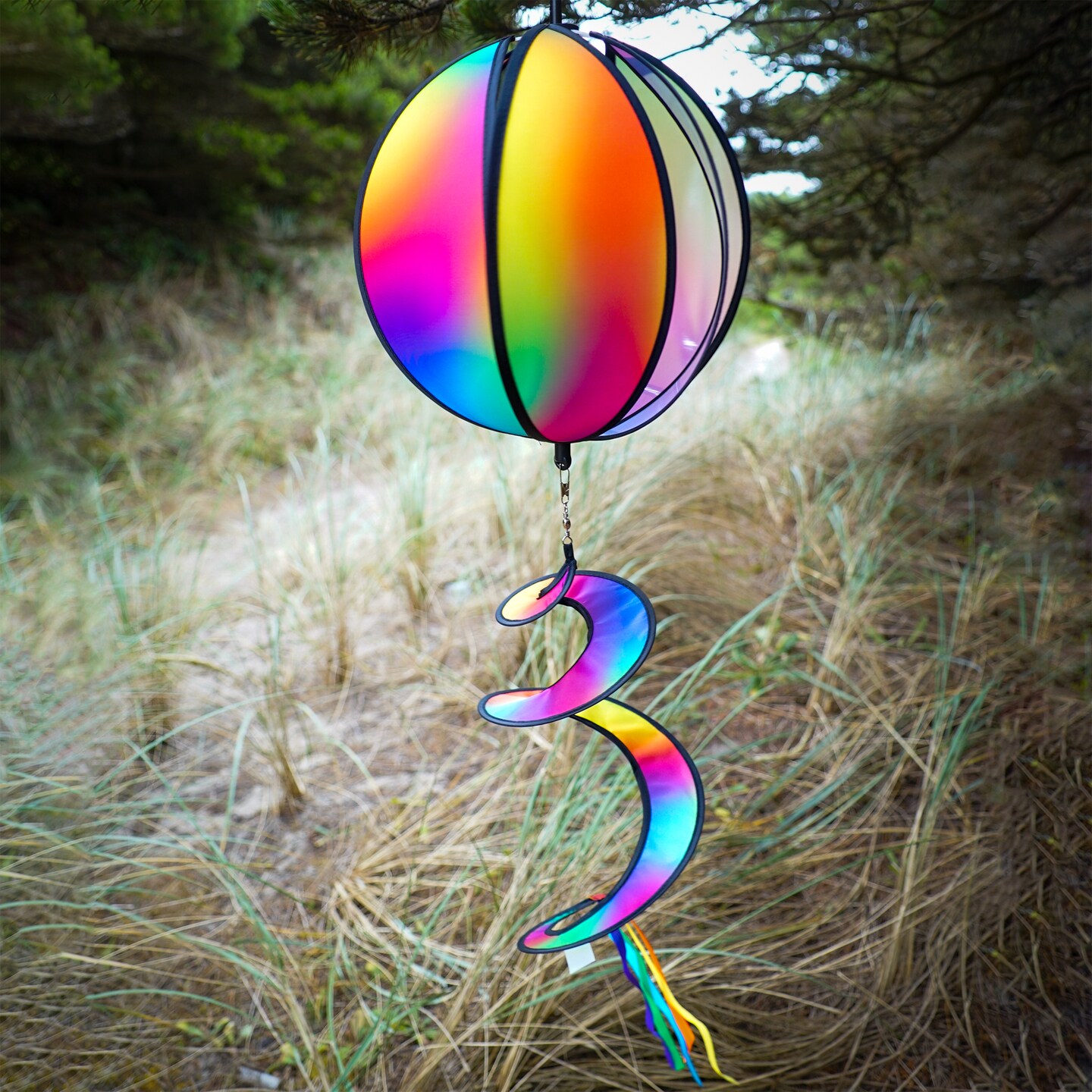 In the Breeze 11-inch Jewel Hanging Ball Spinner, Wind Spinner, 2488