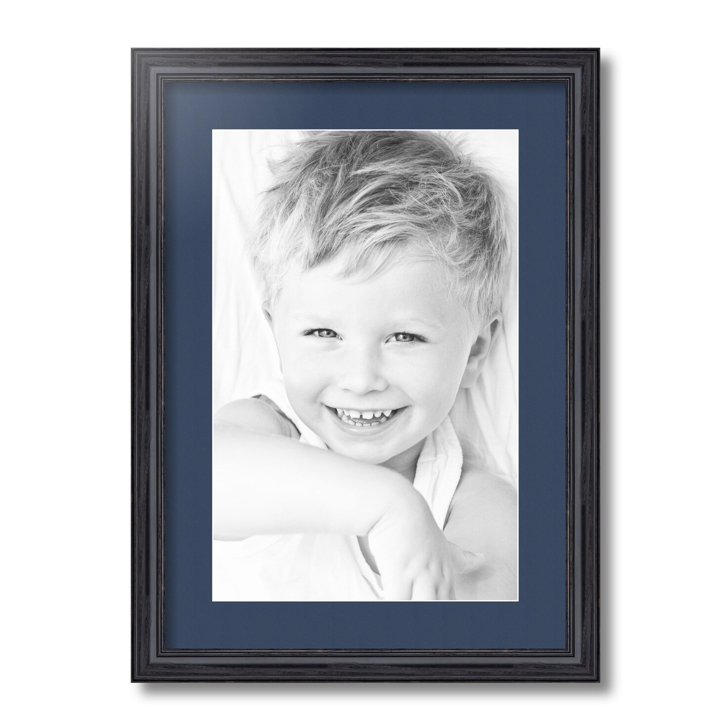 ArtToFrames 15x21" Matted Picture Frame with 11x17" Single Mat Photo Opening Framed in 1.25" Black and 2" Mat (FWM-4083-15x21)