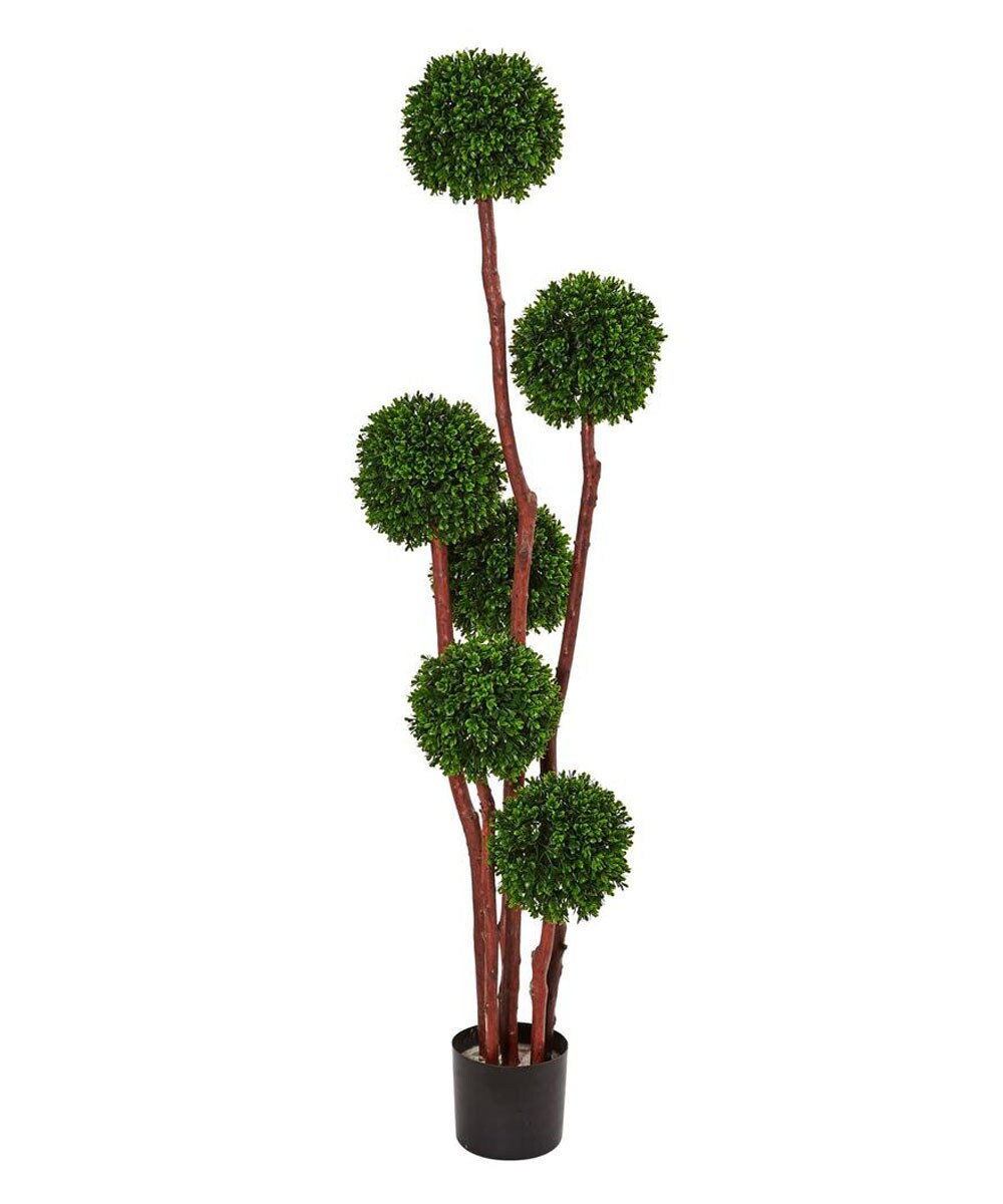 Nearly Natural New Boxwood Tree UV Resistant (Indoor/Outdoor)
