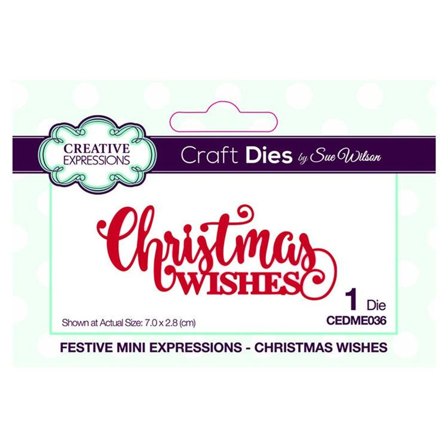 Creative Expressions Festive Mini Expressions Christmas Wishes Craft Die  Michaels