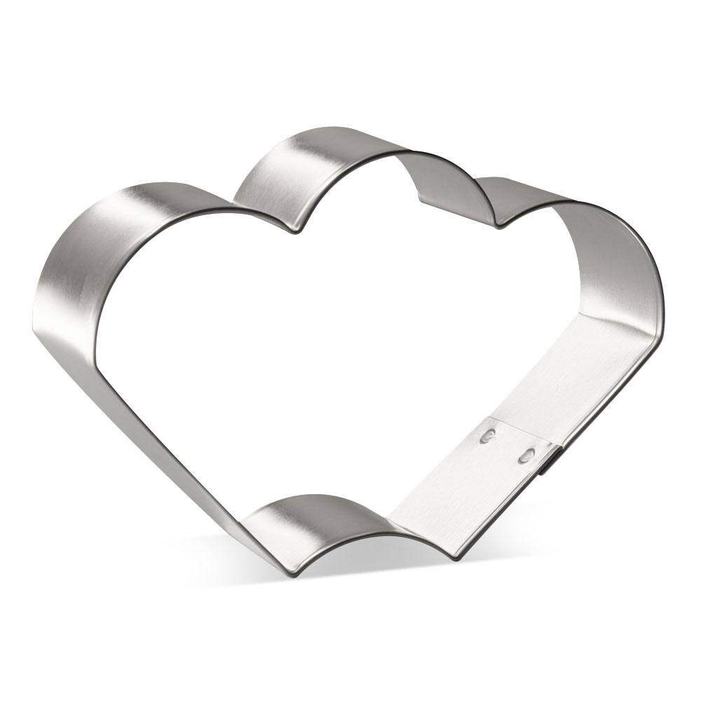Clam Cookie Platter Cutter 3 in B0713, CookieCutter.com, Tin Plated Steel, Handmade in the USA