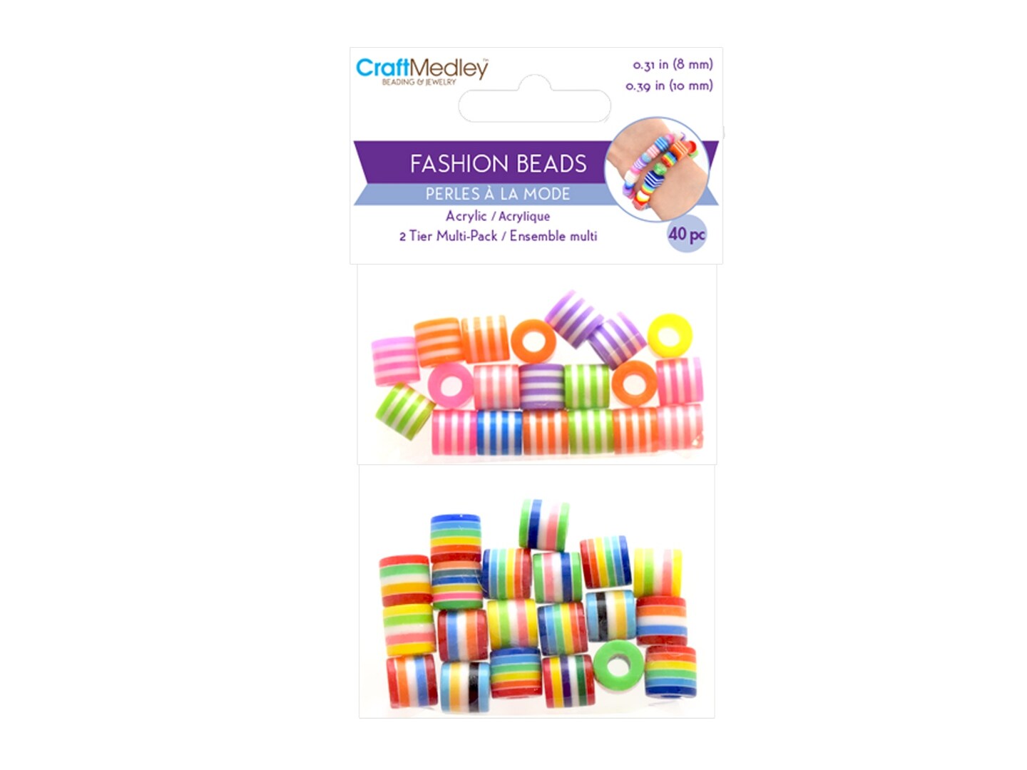 Craft Medley Fashion Beads 40/PkgBarrel Michaels