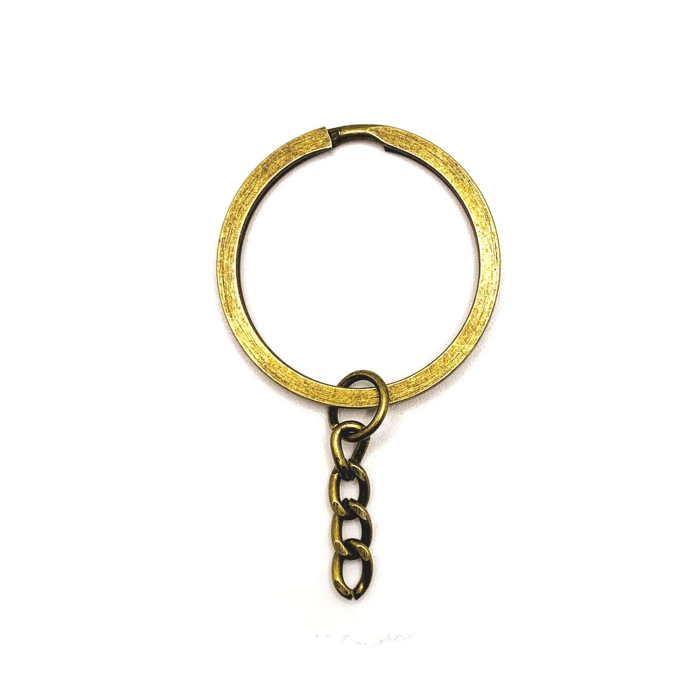 4, 20 or 50 Pieces: Bronze Split Ring Key Chain Starter Base