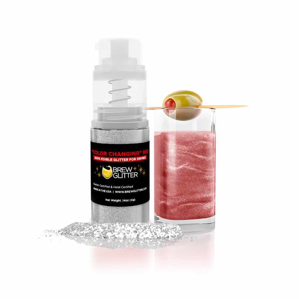 Buy Red Edible Glitter Spray Pump for Drinks