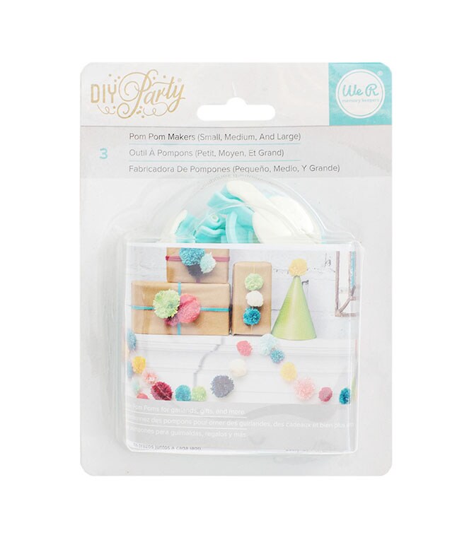 We R Memory Keepers EMBELLISHMENT MAKERS DIY Party Pom Pom Maker 660788
