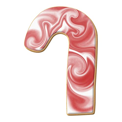 Candy Cane Cookie Cutter 3.5 in, CookieCutter.com, Tin Plated Steel, Handmade in the USA