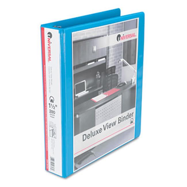 Universal 20723 Deluxe Round Ring Vinyl View Binder 11/2'' Capacity