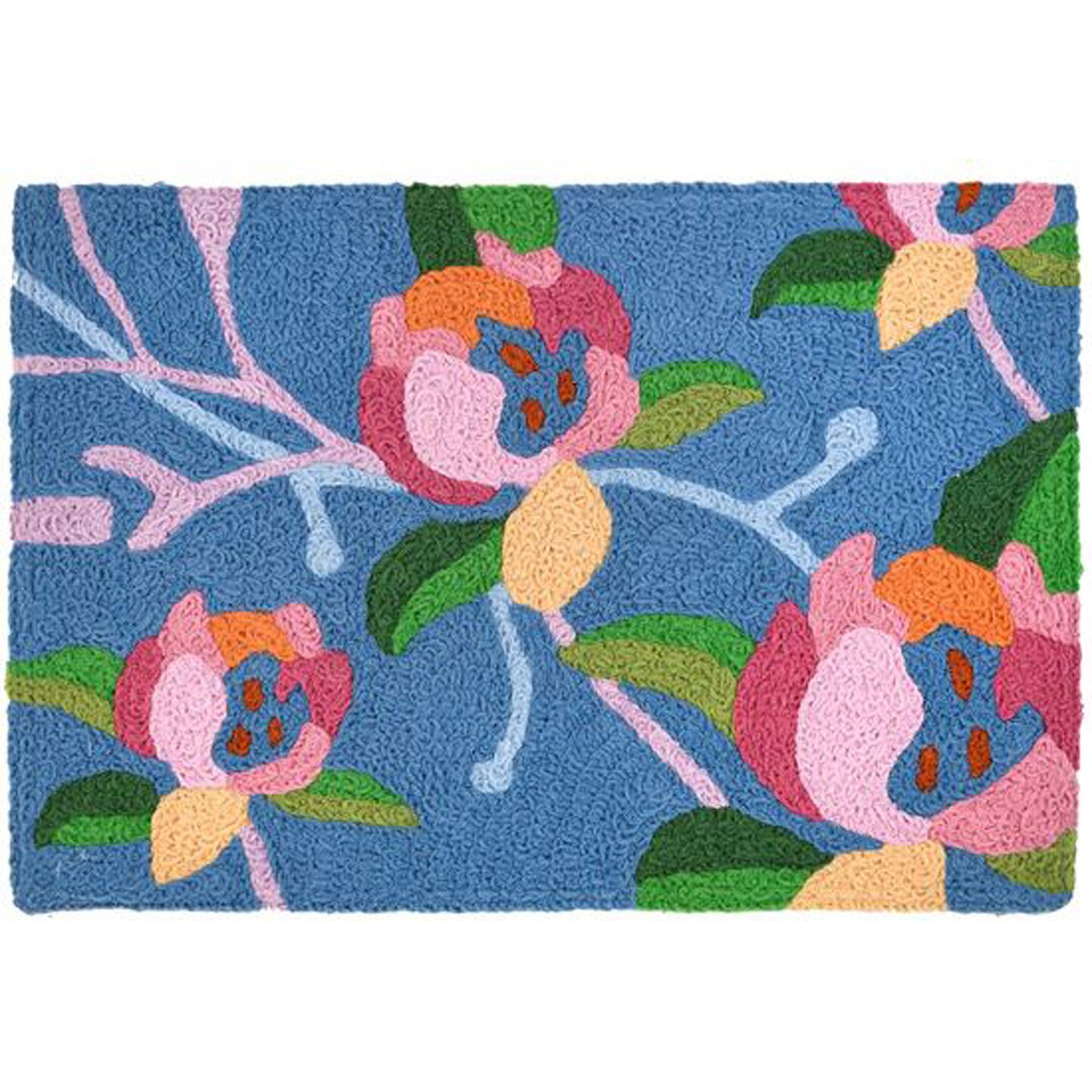 Jellybean Lotus Flower Indoor/Outdoor Decorative Accent Rug - 21"x33"