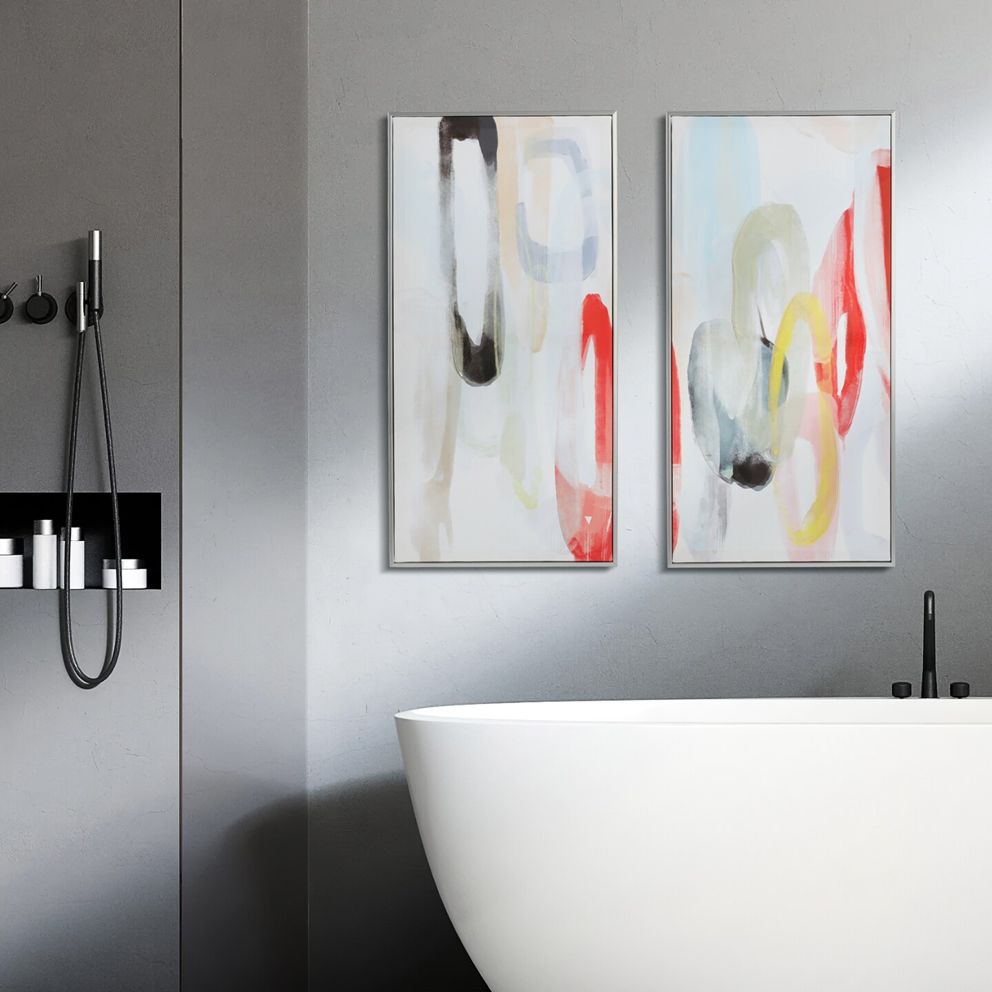 Minimalist Abstract Wall Decor Canvas Wall Art 3 Piece Framed Wall Art