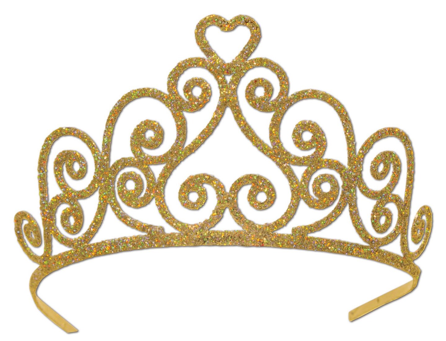 Glittered Metal Tiara (Pack of 6)
