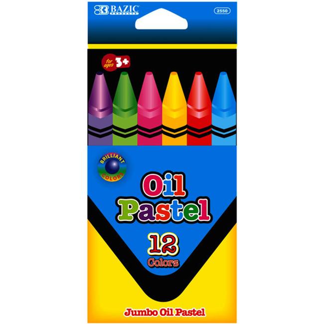 12 bazic oil pastels