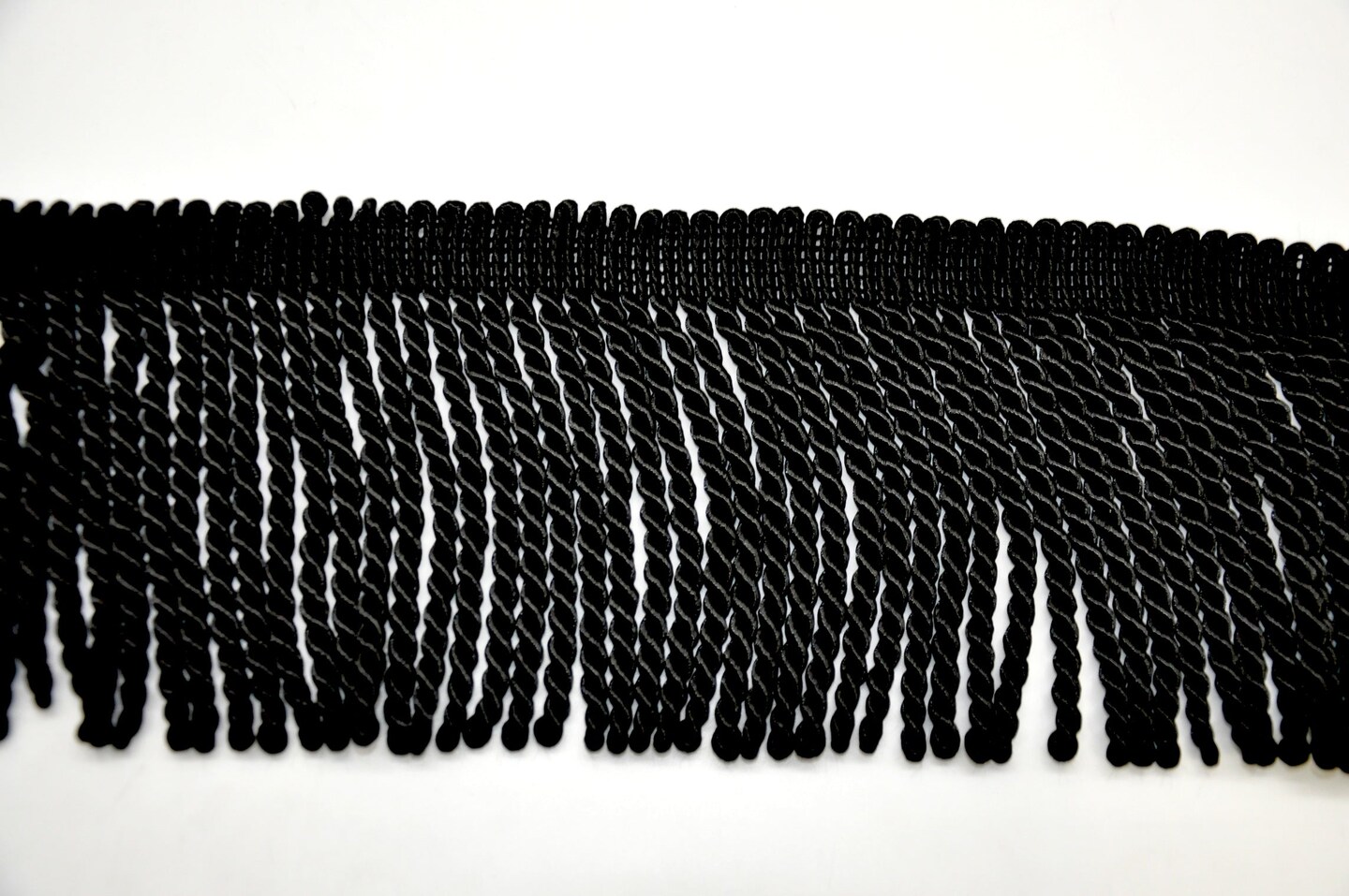 Belagio Bullion Fringe Trim, 6" Wide, Softer Collection, 15 Yards, Black