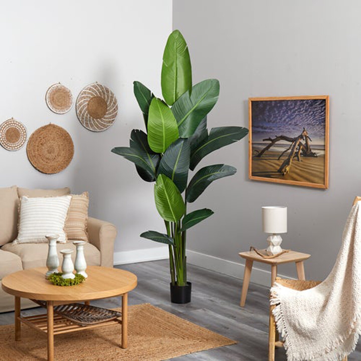 Nearly natural Decorative Travelers Palm Artificial Tree