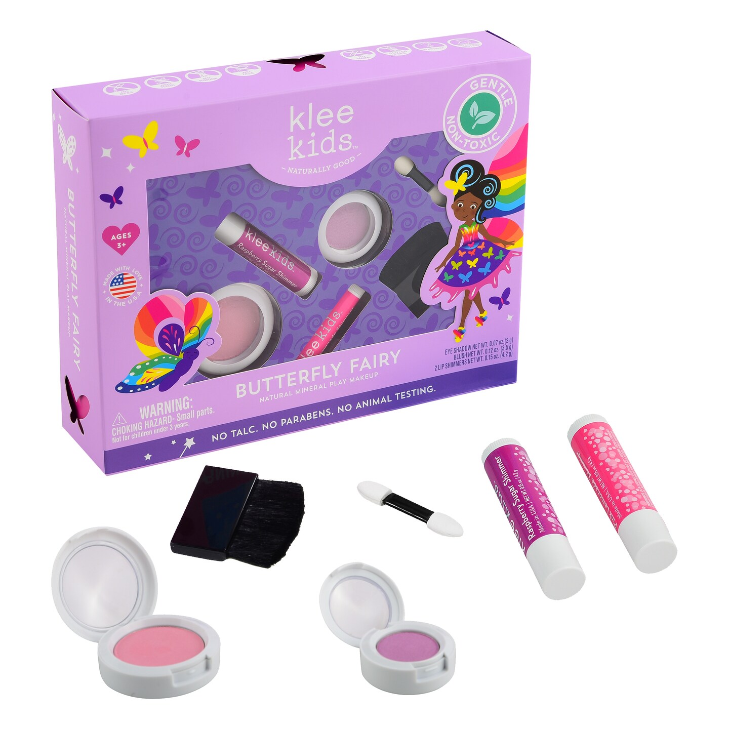Klee Naturals Butterfly Fairy 4-PC Natural Play Makeup Kit