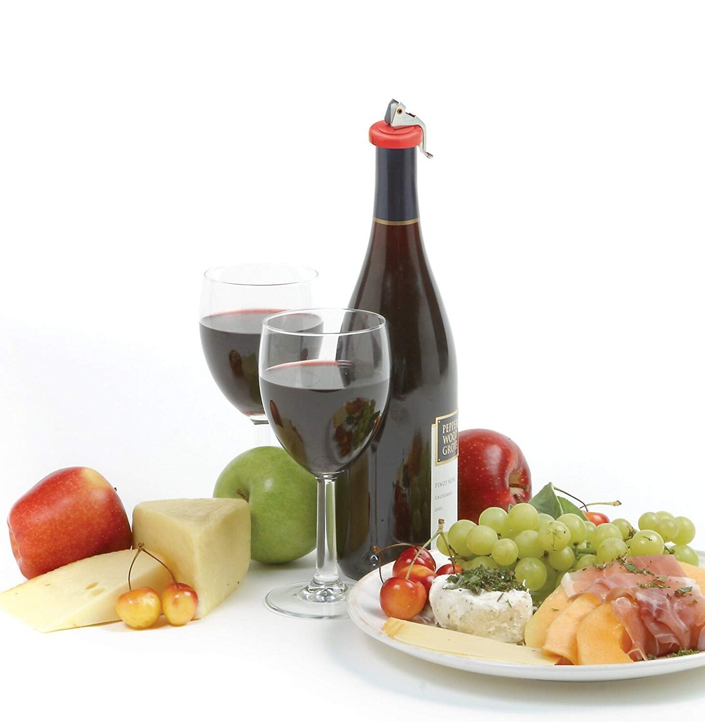 Norpro 3pc Bottle Stoppers Set - Cork Seals Glass Soda Pop &#x26; Wine Bottles Airtight