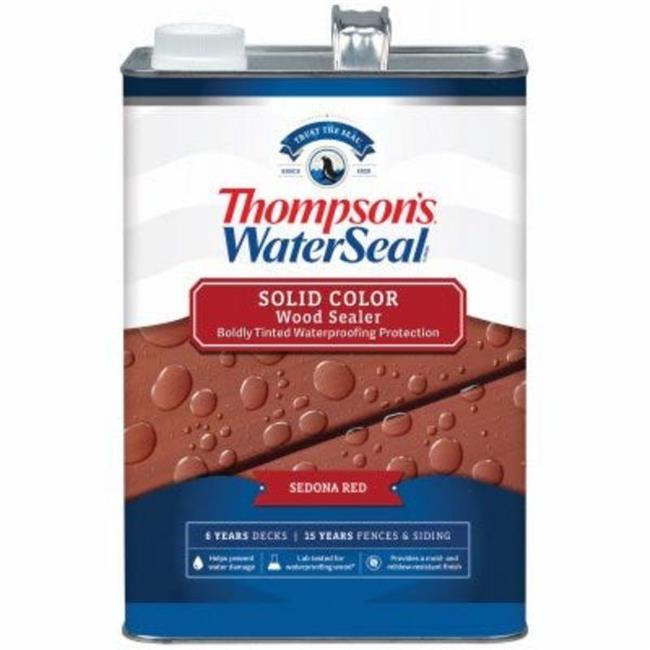 Thompsons Waterseal 1 gal Solid Waterproofing Stain, Sequoia Red