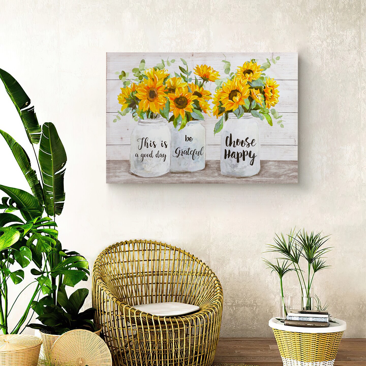 Sunflower Wall Decor Canvas Wall Art Framed Wall Art
