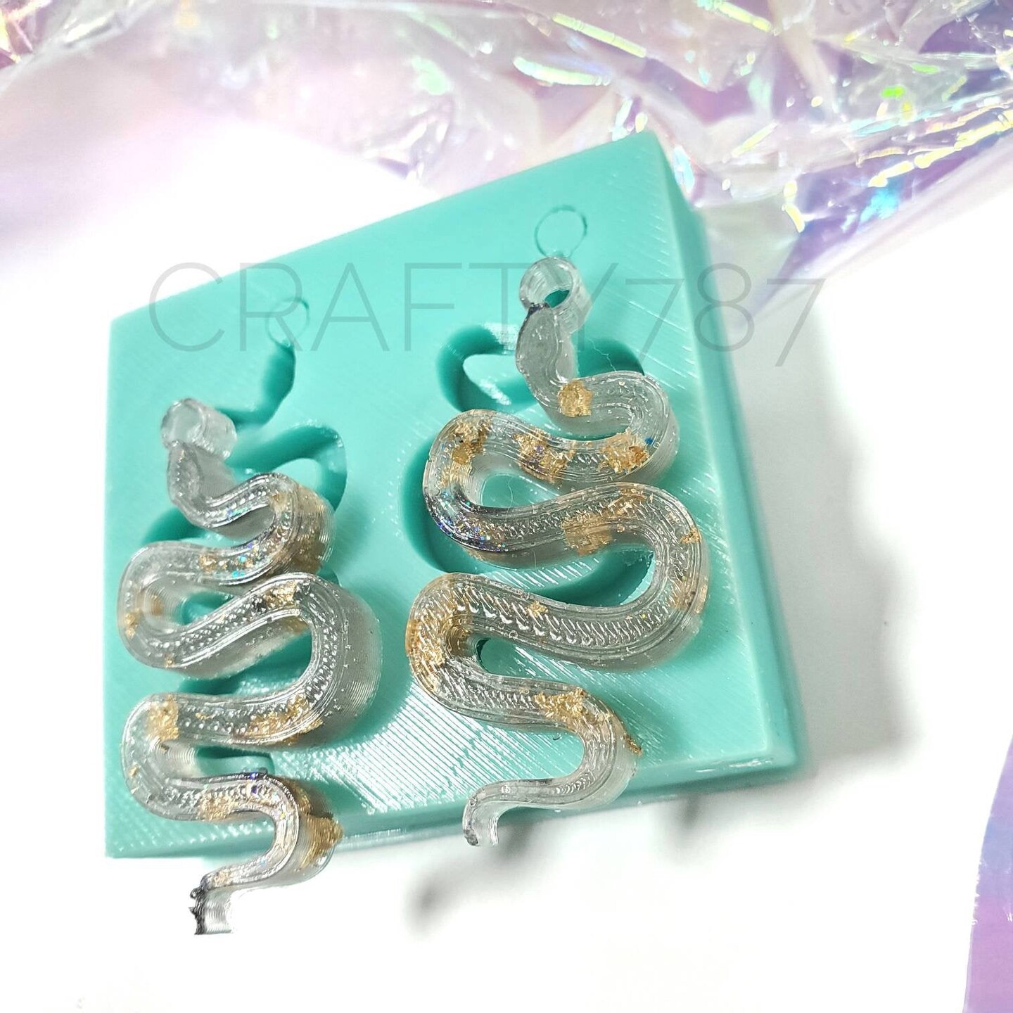 Snake Earring Silicone Mold (C10)