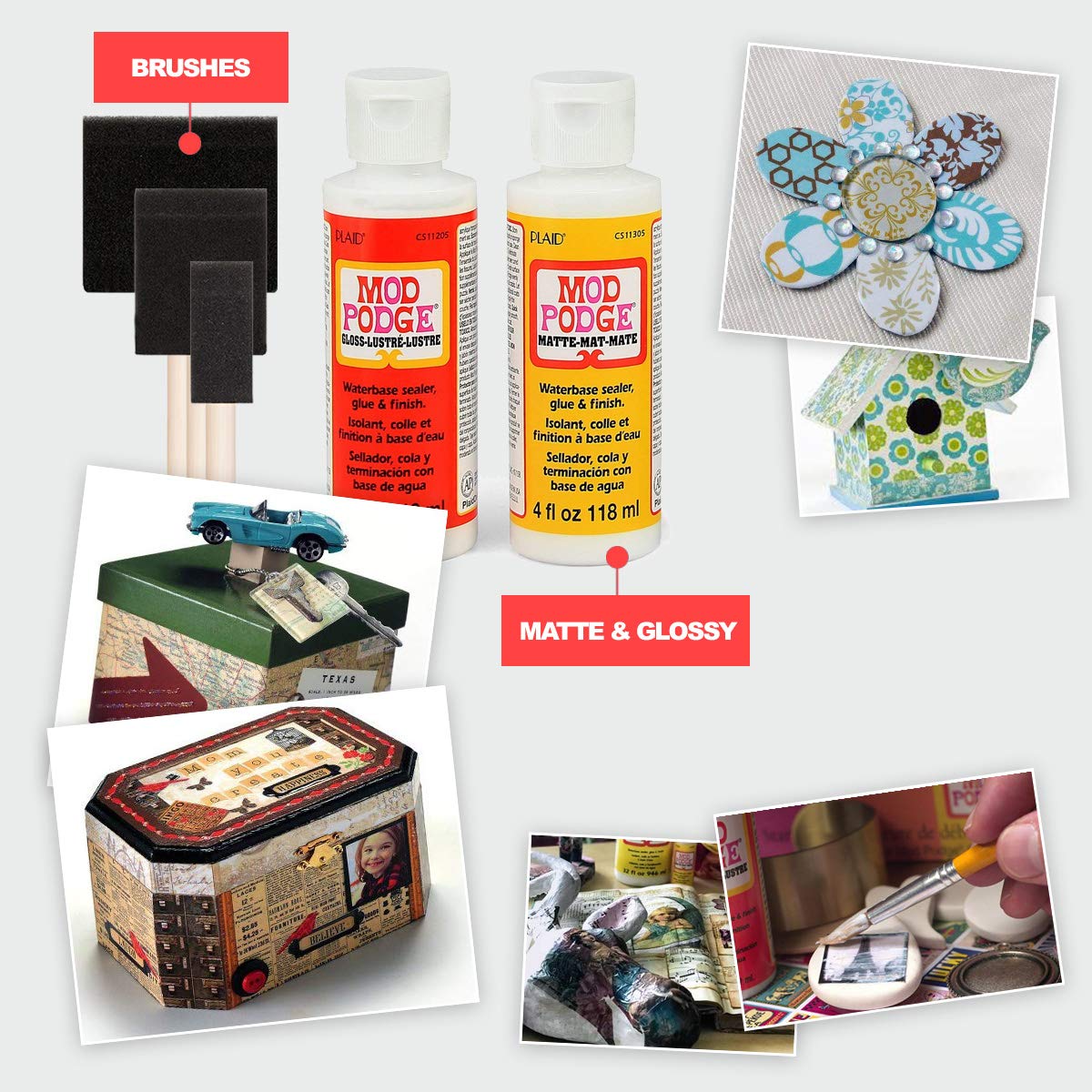 Mod Podge Decoupage Starter Kit