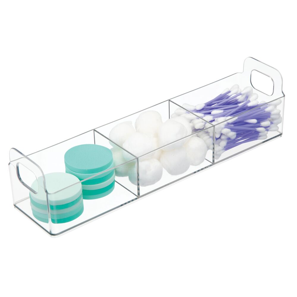mDesign Plastic Bathroom Vanity Organizer Storage Caddy Holder