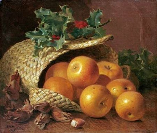 Still Life With Apples Hazelnuts and Holly Poster Print by  Eloise Harriet Stannard - Item # VARPDX265571