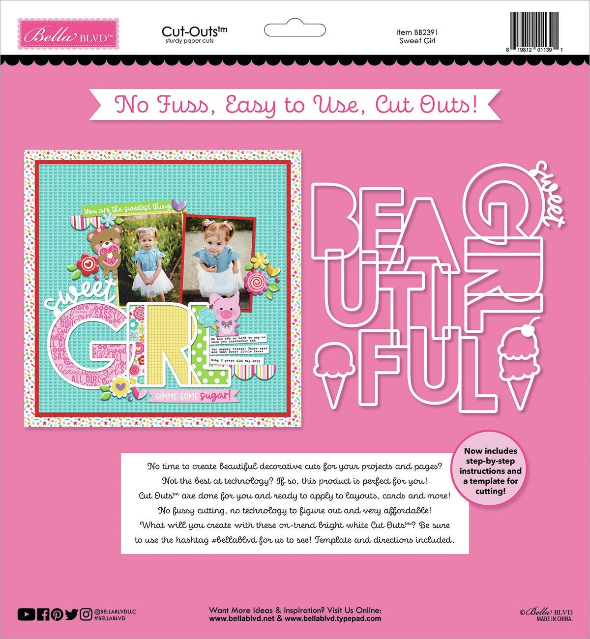 Bella Blvd My Candy Girl Cut-Outs-Sweet Girl