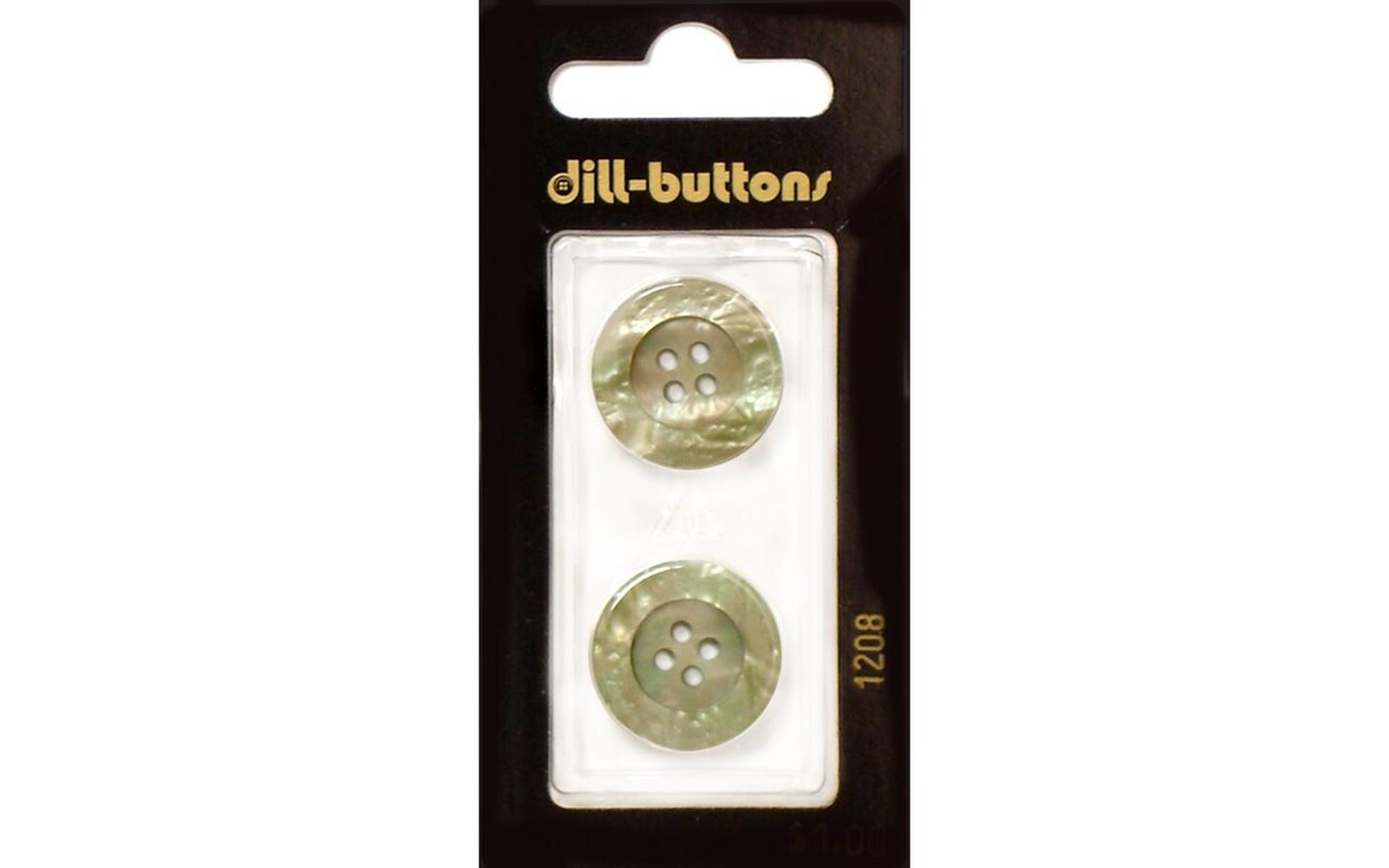 Dill Buttons 20mm 2pc 4 Hole Beige Michaels