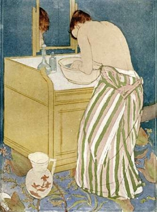 Woman Bathing Poster Print by Mary Cassatt - Item # VARPDX266056