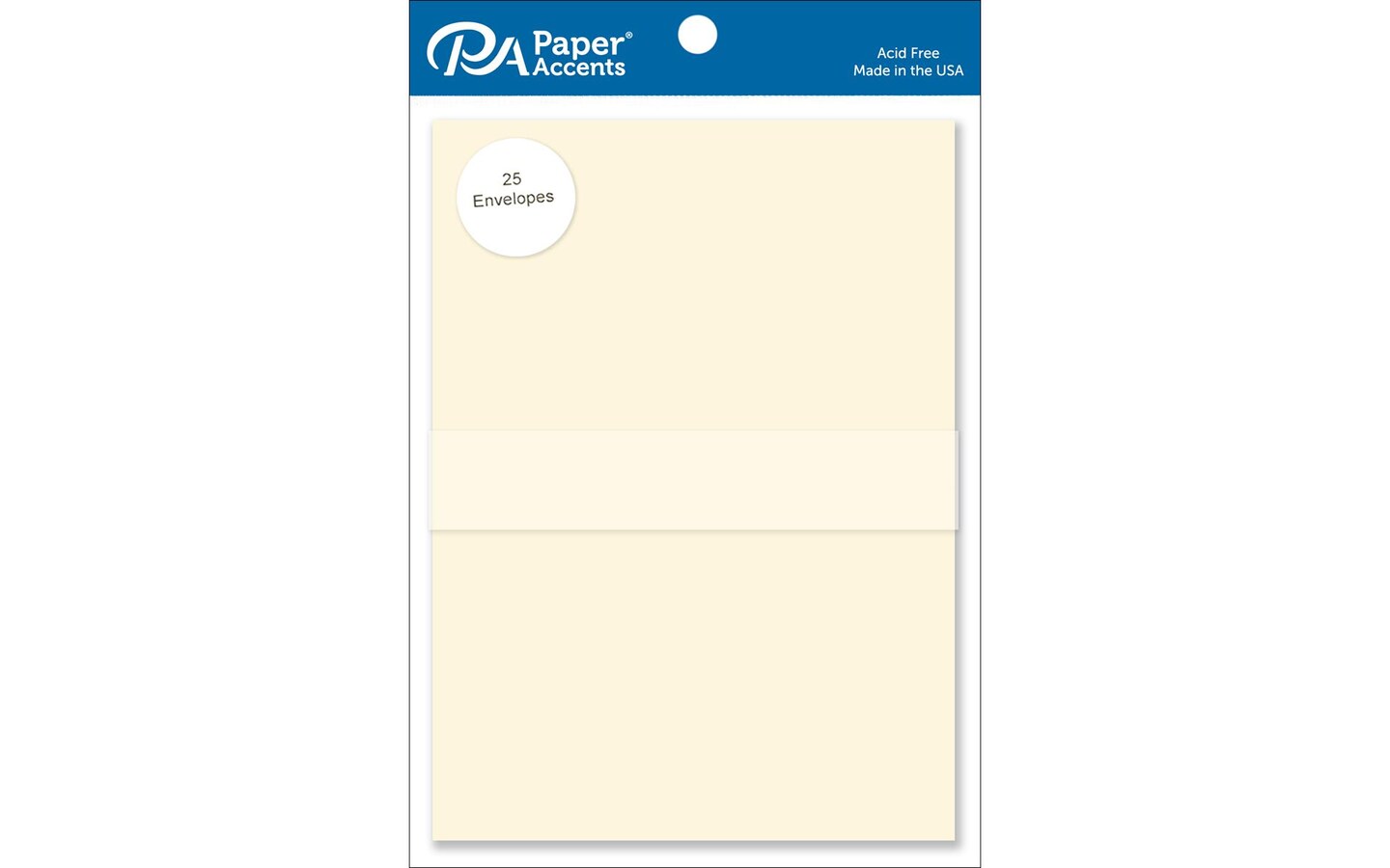 Envelope 5.25x7.25 25pc Ivory