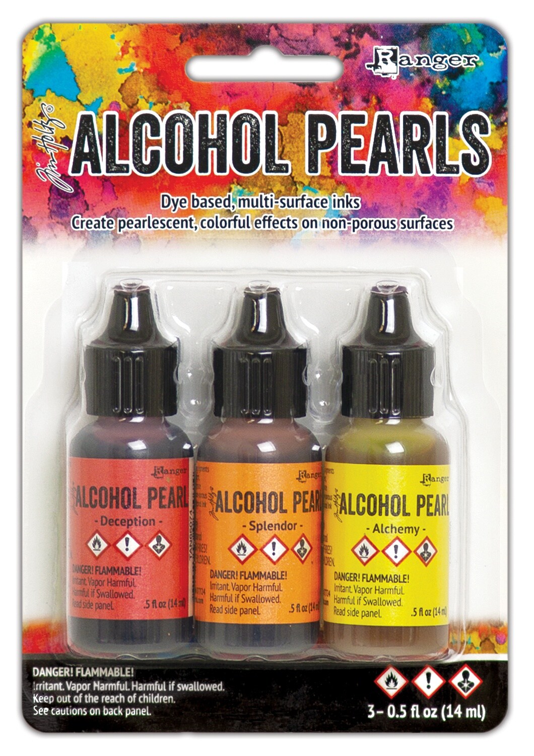 Tim Holtz Alcohol Ink Pearls Kits 3/Pkg-Kit #1