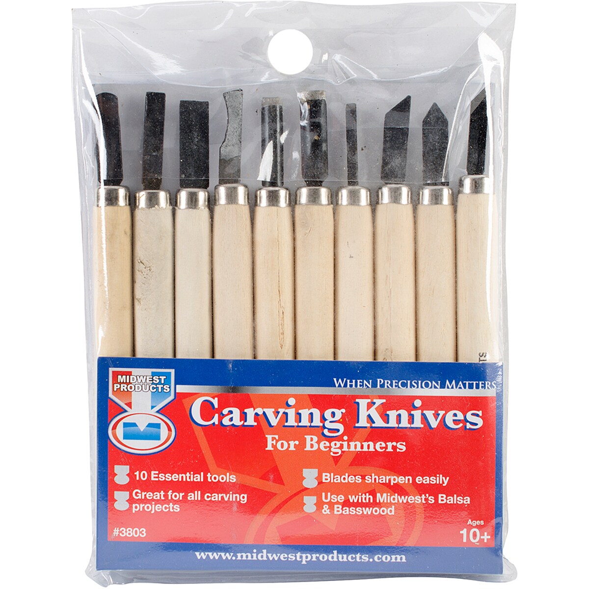 Carving knives, wood carving knives, set of 10 craft carving