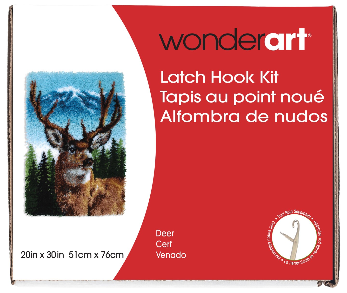 Wonderart Classic Latch Hook Kit 20&#x22;X30&#x22;-Deer
