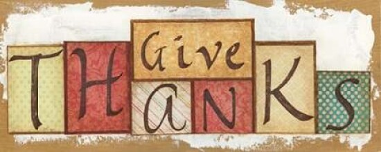 Give Thanks Poster Print by Tava Studios - Item # VARPDX17548