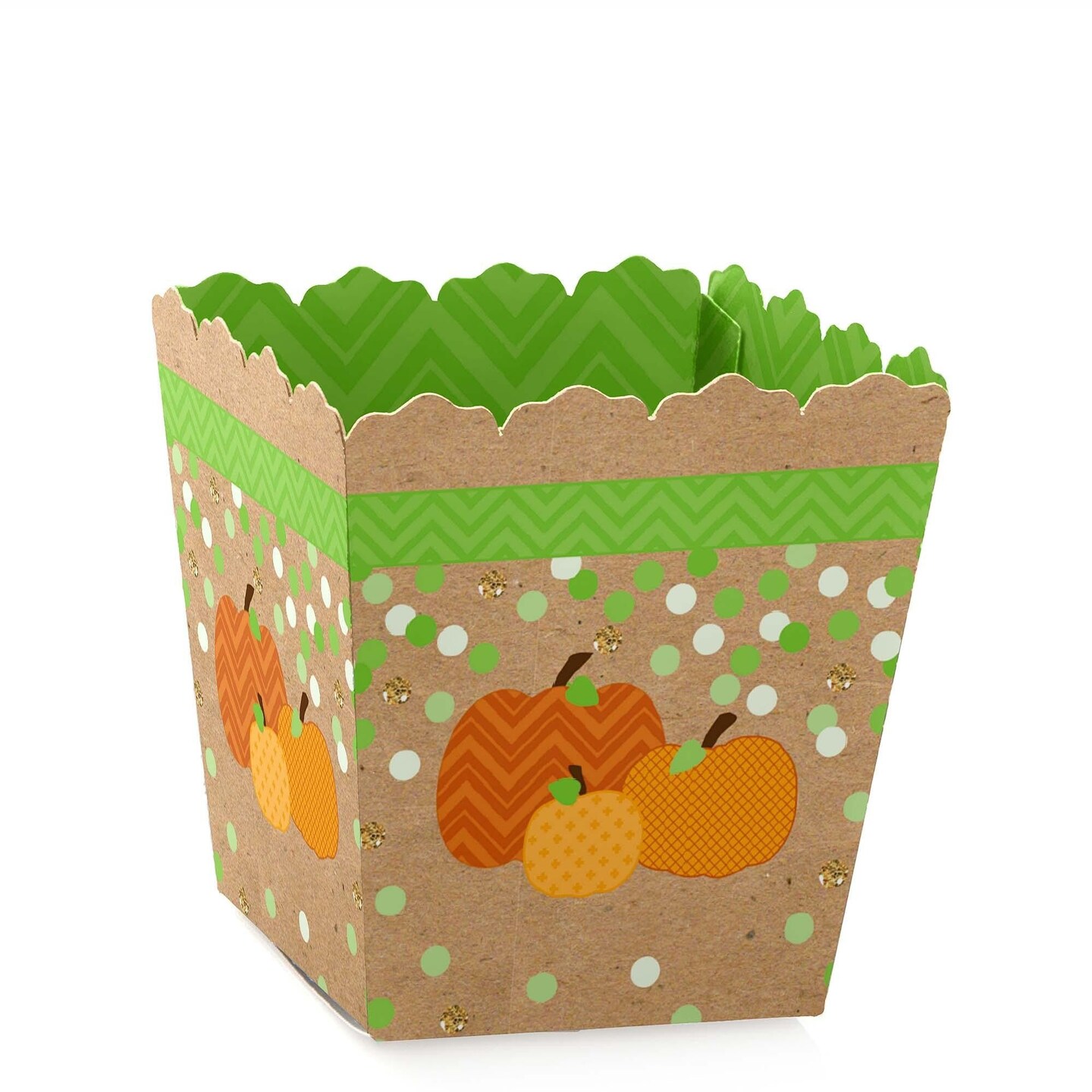 Big Dot of Happiness Pumpkin Patch - Party Mini Favor Boxes - Fall, Halloween or Thanksgiving Party Treat Candy Boxes - Set of 12