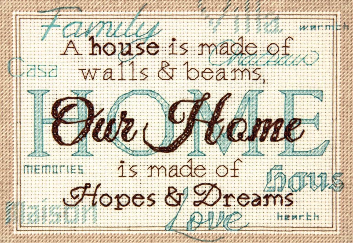 Dimensions Mini Counted Cross Stitch Kit 7&#x22;X5&#x22;-Home