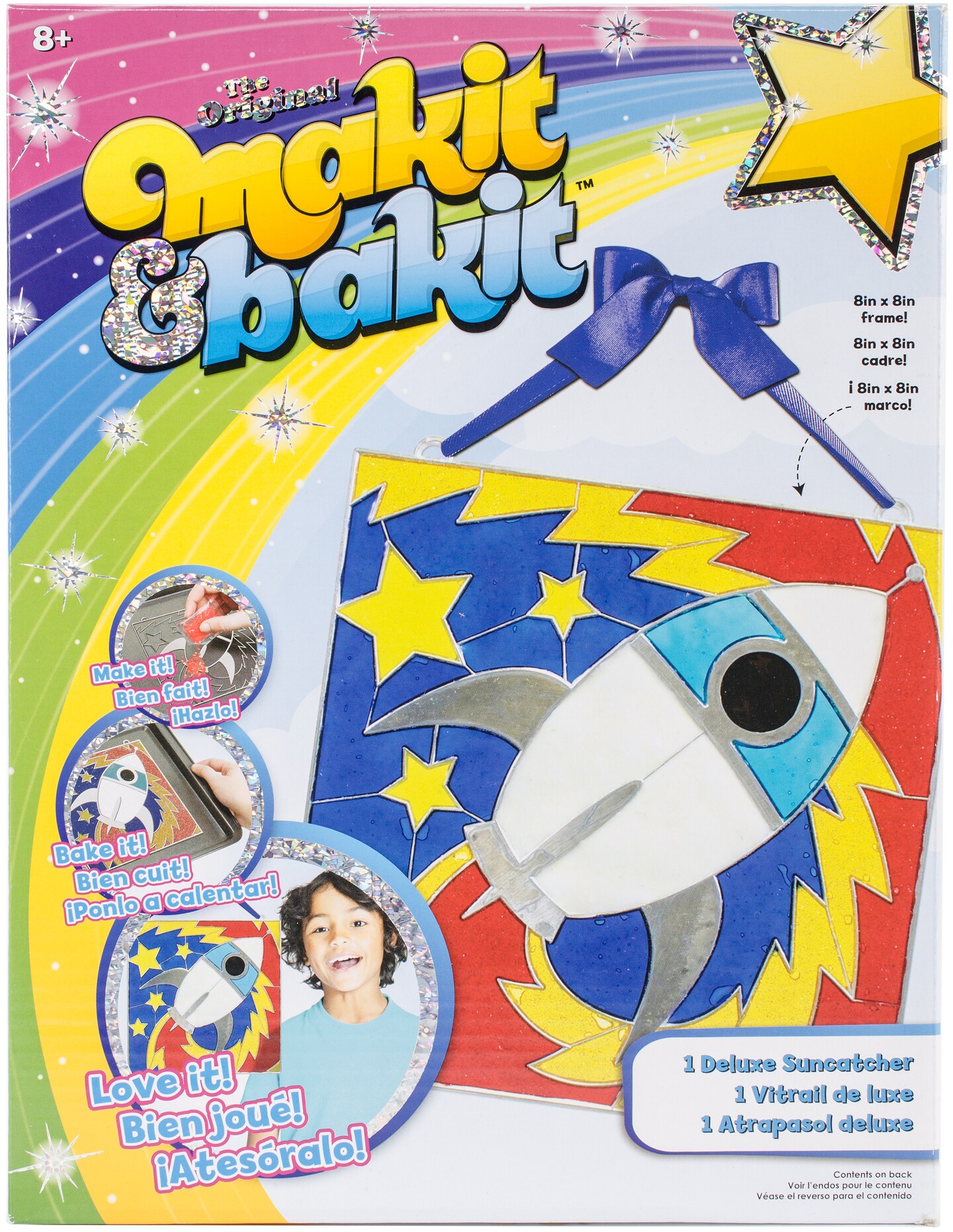 Colorbok Makit &#x26; Bakit Deluxe Suncatcher Kit-Rocket