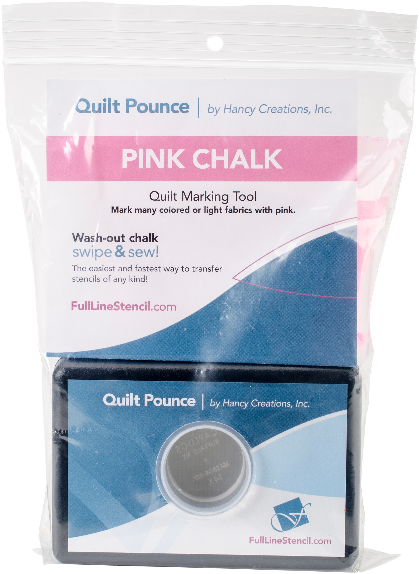 Hancy Quilt Pounce Pad W/Chalk Powder4oz Pink Michaels