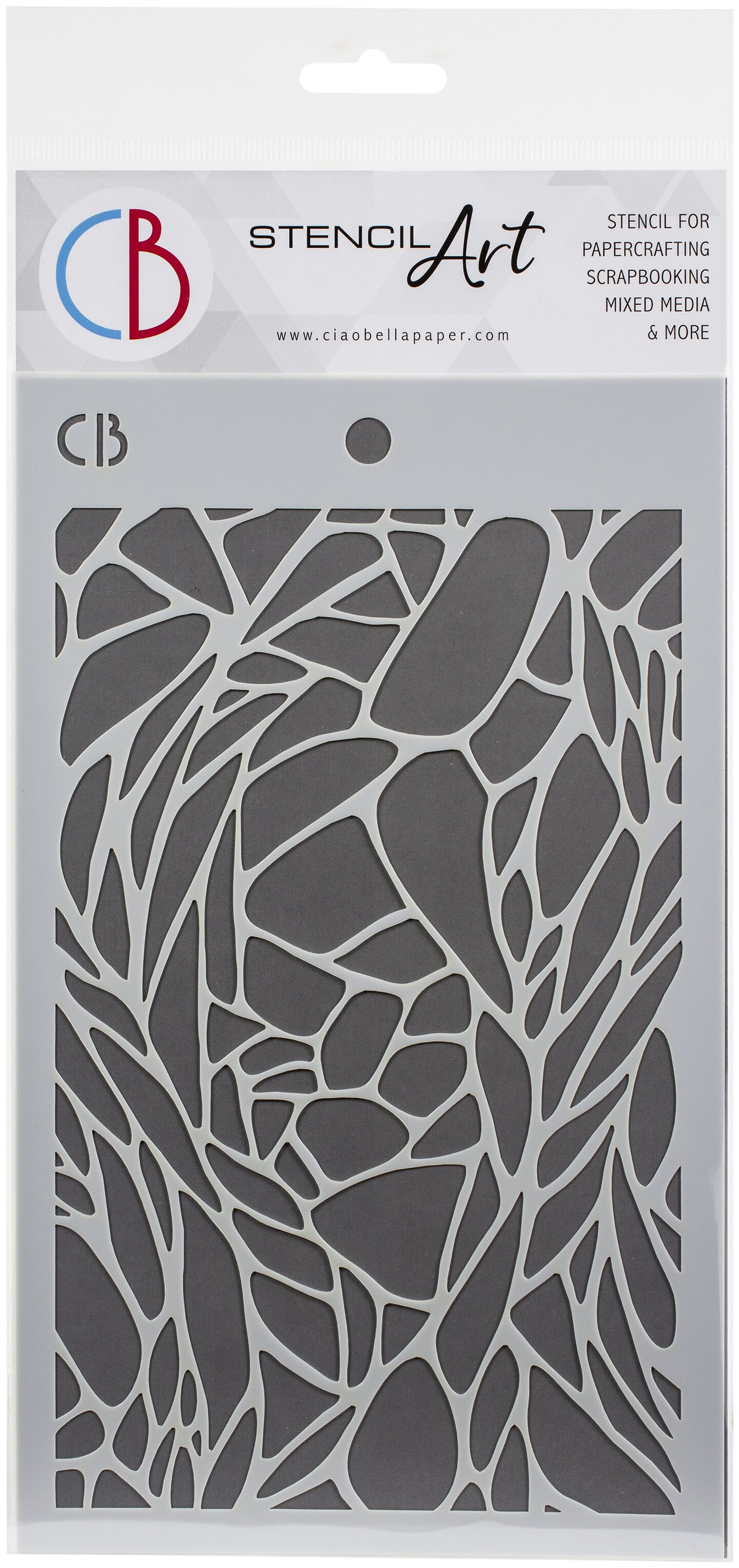 Ciao Bella Stencil Art Texture Stencil 5&#x22;X8&#x22;-Tiffany