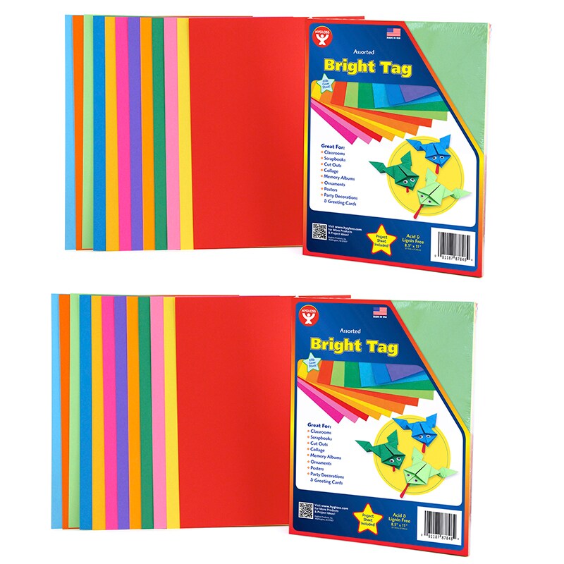 Bright Tag, 8.5&#x22; x 11&#x22;, 48 Sheets Per Pack, 2 Packs