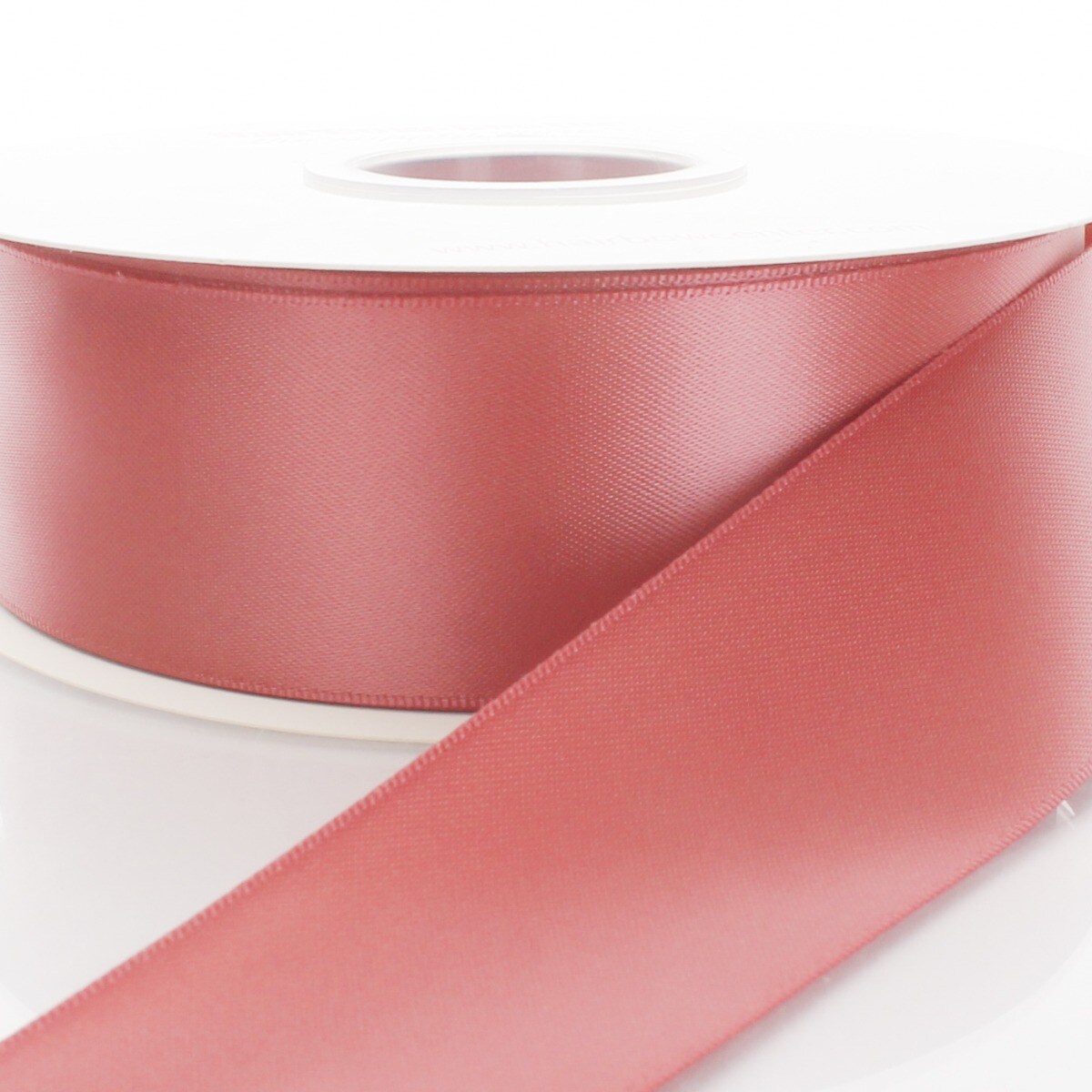 Dusty Rose Double-Faced Satin Ribbon - By the Yard